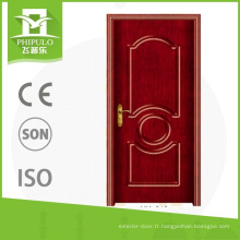 Porte en bois de sécurité pvc extérieur design porte avec isolation thermique fabriqué en Chine